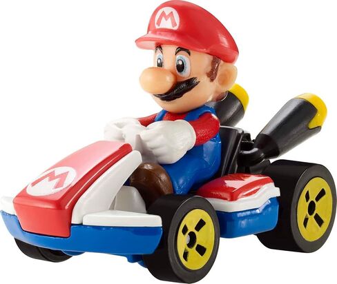 Hot Wheels Mario Kart Vehicle 4-Pack, Set of 4 Fan-Favorite Characters Includes 1 Exclusive Model, Collectible Gift for Kids & Fans Ages 3 Years Old & Up in Saudi Arabia