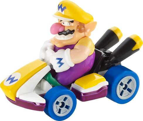 Hot Wheels Mario Kart Vehicle 4-Pack, Set of 4 Fan-Favorite Characters Includes 1 Exclusive Model, Collectible Gift for Kids & Fans Ages 3 Years Old & Up in Saudi Arabia