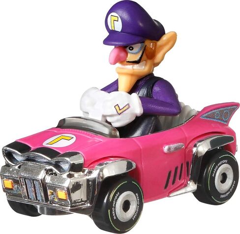 Hot Wheels Mario Kart Vehicle 4-Pack, Set of 4 Fan-Favorite Characters Includes 1 Exclusive Model, Collectible Gift for Kids & Fans Ages 3 Years Old & Up in Saudi Arabia
