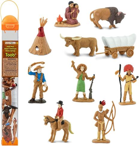 Safari Ltd Wild West TOOB - 11 Hand Painted Toy Figurines in Saudi Arabia