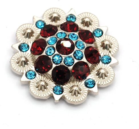 DIY Conchos Button Crystal Craft Conchos مع برغي (لون 1، 12 قطعة) in Kuwait