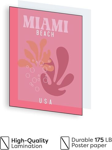 ملصقات فنية جدارية للسفر من Teevoc بمقاس 20.32 سم × 25.4 سم غير مؤطرة، 9 قطع ملونة من Preppy لديكور الغرفة الجمالية، ملصقات فنية جمالية Preppy، ملصق مسكن جامعي وردي، مجموعة من 9 بدون إطار in Kuwait