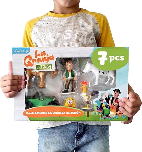 La Granja de Zenon Adventure Action Figures Set in Tin Box, 20 Collectible Action Figures, Toys for Kids in Kuwait