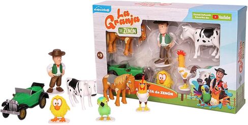 La Granja de Zenon Adventure Action Figures Set in Tin Box, 20 Collectible Action Figures, Toys for Kids in Kuwait
