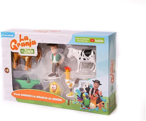 La Granja de Zenon Adventure Action Figures Set in Tin Box, 20 Collectible Action Figures, Toys for Kids in Kuwait