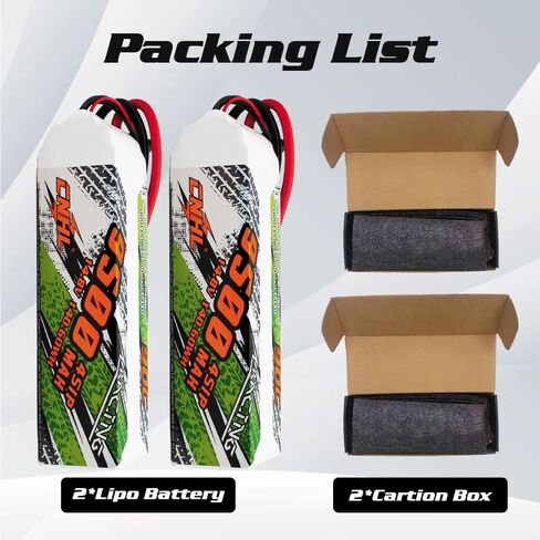 CNHL 9500MAH 3S lipo Battery 90C 11.1v lipo Battery Soft Case with EC5 Plug for RC Car Truck Tank RC Boat(2 Packs) in Saudi Arabia
