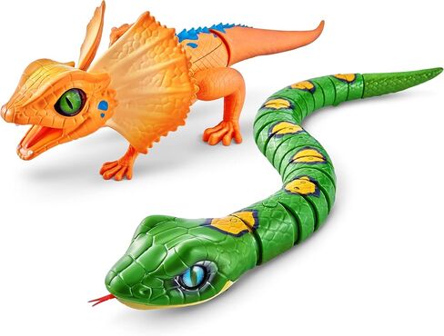 روبو الايف لعبة زواحف الكترونية تفاعلية مضيئة تعمل بالبطارية من سلسلة ثعبان + سحلية من زورو in Kuwait