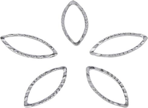 PH PandaHall 200pcs 18mm Stainless Steel Linking Rings 0.8mm Thick Horse Eye Pendants Connectors Metal Component Charms for Jewelry Findings Accessories Bracelet Necklace Making in Saudi Arabia