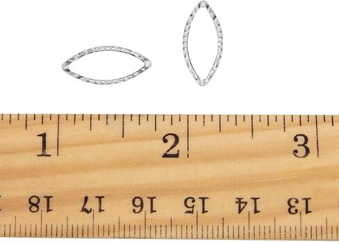 PH PandaHall 200pcs 18mm Stainless Steel Linking Rings 0.8mm Thick Horse Eye Pendants Connectors Metal Component Charms for Jewelry Findings Accessories Bracelet Necklace Making in Saudi Arabia