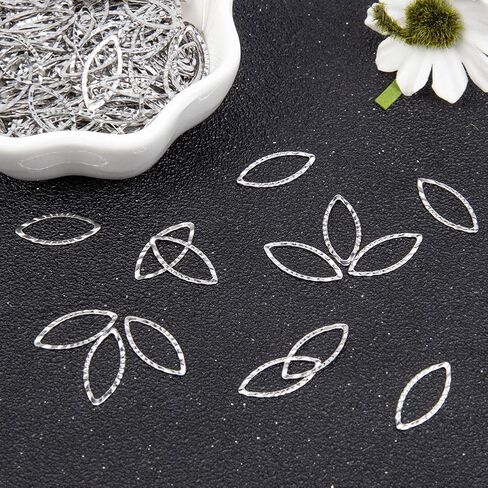 PH PandaHall 200pcs 18mm Stainless Steel Linking Rings 0.8mm Thick Horse Eye Pendants Connectors Metal Component Charms for Jewelry Findings Accessories Bracelet Necklace Making in Saudi Arabia