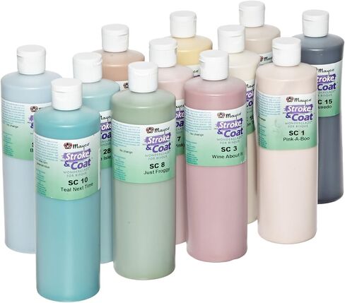 Mayco Stroke and Coat Wonderglaze for Bisque Set B - 1 Pint - مجموعة من 12 - ألوان متنوعة in Saudi Arabia