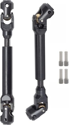 2Pcs Internal Spline RC Drive Shaft 112-170mm for 1/10 Axial SCX10 Trx4 SCX10II 90046 Wraith D90 TF2 Redcat Gen7 GEN8 RC Crawler, Steel Metal Universal Joint Driveshaft C in Saudi Arabia