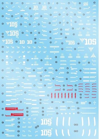 ANSAI Decals Fits Hobby MG 1/100 MSN-06S Sinanju Ver. Ka 2pcs Set DIY Decals in Saudi Arabia