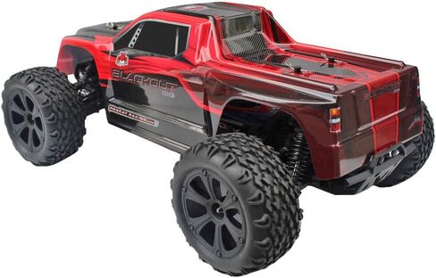 ريداكت ريسنج شاحنة مونستر كهربائية اكس تي اي من بلاك اوت بمقياس 1/10 مع الكترونيات مقاومة للماء، احمر in Saudi Arabia