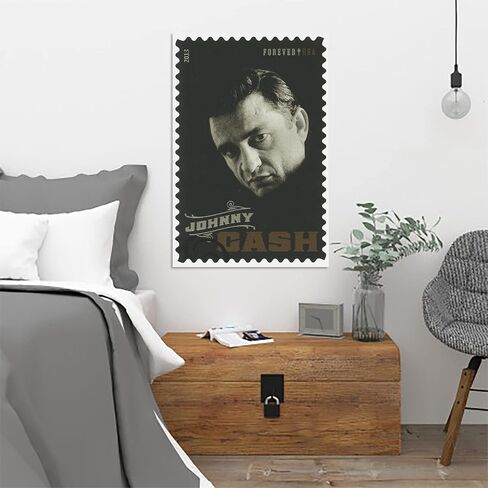 ملصق جوني كاش - فن جداري - كبير 60.96 × 40.64 سم in Kuwait