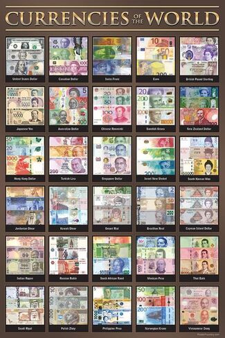 ملصق اقتصادي لعملات الفصل الدراسي للرسم البياني العالمي بالدولار GBP EURO Yen صور مرجعية للمال، مدرس تعليمي، تعلم التمويل المالي، تعليم رائع لتزيين الحائط، ملصق مطبوع مقاس 16 × 24 in Kuwait