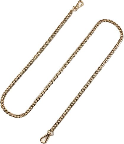 TSJ 47" Replacement Flat Chain Strap with Buckles, 1 PCS DIY Metal Shoulder Cross Body Bag Chains for Women Handbag Wallet Clutch Satchel Tote Bag Purse (Gold) in Saudi Arabia