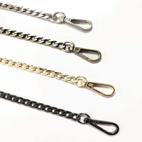 TSJ 47" Replacement Flat Chain Strap with Buckles, 1 PCS DIY Metal Shoulder Cross Body Bag Chains for Women Handbag Wallet Clutch Satchel Tote Bag Purse (Gold) in Saudi Arabia