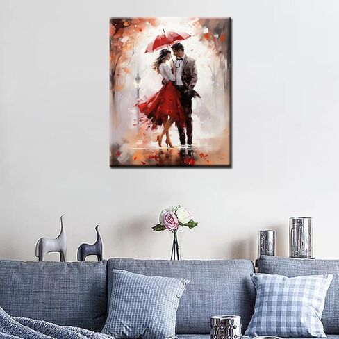 Tucocoo Woman Paint by Numbers Kits with Brushes and Acrylic Pigment on Canvas Painting for Adults Beautiful Lady Hand Painted Style Arts Crafts Project for Home Decor Gifts 16''x20'' (DIY Framed) in Saudi Arabia