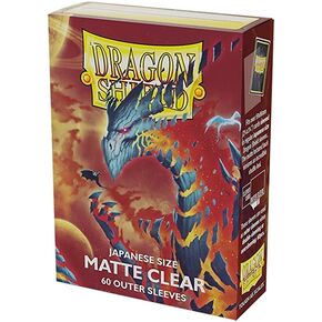 2 Packs Dragon Shield 60 ct Japanese Matte Outer Sleeves Clear 60 ct Card Value Bundle! in Saudi Arabia