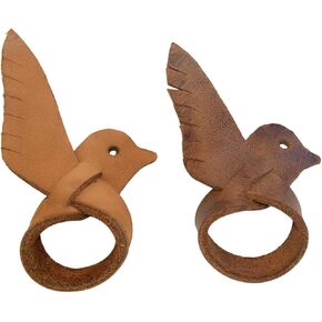 Hide & Drink, Leather Friendship Dove Rings (2 Pack), for Your Significant Other/Friend/Creative/Artistic, Handmade Includes 101 Year Warranty :: Multicolor Brown in Saudi Arabia