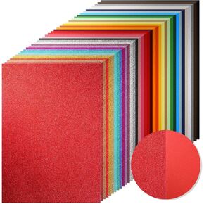 Ireer 144 Sheets Christmas Glitter Cardstock Paper 11.69 x 8.27 Inch Cardstock Paper 36 Assorted Colors Craft Paper 250gsm Thick Card Stock for Xmas Decorations Crafting, DIY Card Making Scrapbook in Saudi Arabia