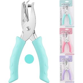 NEBURORA Hole Punch, Purple Single Hole Puncher Metal with Soft-Handled for DIY Craft Tags Clothing Ticket Scrapbook Tool, 3 Colors Options in Saudi Arabia