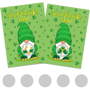 MOUNMDA 36 قطعة من بطاقات ألعاب القديس باتريك للخدش - ألعاب يوم القديس باتريك - ألعاب حفلات شامروك كرافت لحفلات عيد القديس باتريك المفضلة تذاكر السحب in Kuwait