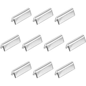 uxcell 24Pcs Belt Buckle End Tips, 30mm/ 1.18-inch Ribbon Crimp Clasps for Leather, Webbing, DIY Craft Making, Metallic Black