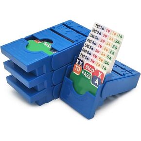 صناديق المزايدة Jinwusty Bridge - مجموعة من 4 أجهزة مزايدة ممتازة في Tournment Texas Holdem، بطاقات ورقية زرقاء in Kuwait