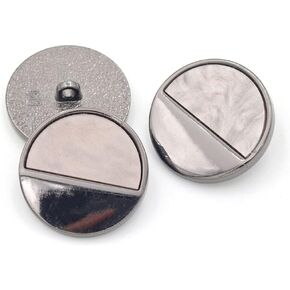 5 Pcs Vintage Metal Buttons Women Coat Sweaters Garment Decorations Accessories(Gun Black,18mm) in Saudi Arabia