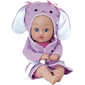 Adora Bath Time Baby Tots Collection, 8.5" Baby Doll and Clothes Set, Made with Fresh Powder Scent, Machine Washable and Exclusive QuickDri Vinyl Body, Birthday Gift For Ages 1+ - Bunny