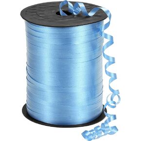 PATIKIL 500 Yards Curling Ribbon Crimped Balloon String Metallic 3/16" for Party Decoration Gift Wrapping Art Crafts Aquamarine Blue
