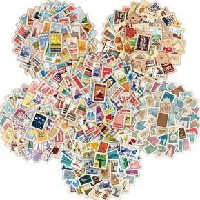 مجموعة ملصقات طوابع بريدية عتيقة من 300 قطعة، ملصق ختم السفر لمستلزمات سجل القصاصات ومخططي المجلات، ملصقات طوابع وهمية مقاومة للماء للبالغين والمراهقين in Kuwait
