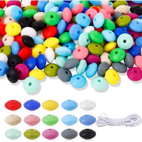 120 Pcs Snowman Beads, Christmas Wooden Beads with 10.9 Yards Twine for Christams DIY Crafts Package Decorations in Kuwait