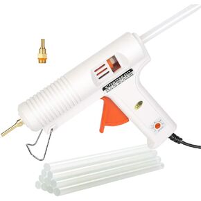 مسدس صمغ صناعي يذوب بالحرارة بقدرة 150 واط من تشانسيون، قابس أمريكي مع 10 قطع من أعواد الصمغ قابلة للتعديل لدرجة الحرارة، 2 فوهات نحاسية للحرف اليدوية والإصلاحات السريعة in Kuwait