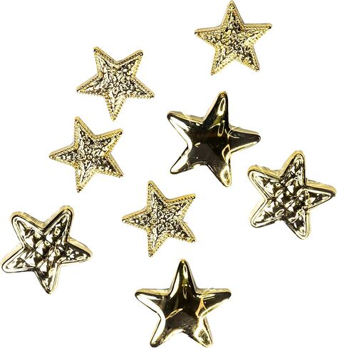 Buttons Galore Craft & Sewing Buttons - Gold Stars - 3 Packs (27 Buttons) in Saudi Arabia