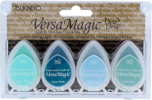 Tsukineko VersaMagic Dew Drop Inkpad of All Kinds, 4-Pack, Seashore in Saudi Arabia