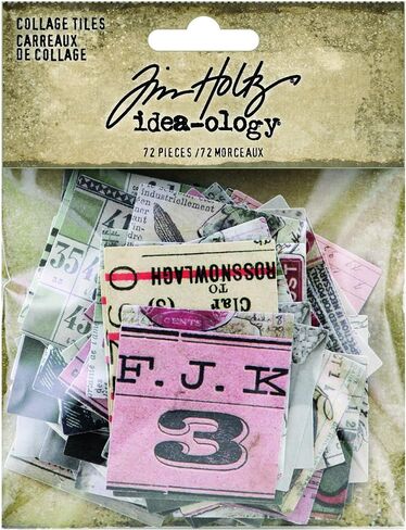 Tim Holtz Collage Tiles Paper Crafts, Multi in Saudi Arabia