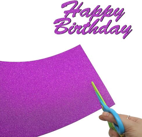 بطاقات لامعة، ورق لامع لتغليف الهدايا، سجل القصاصات DIY لتزيين الحفلات، مشروع حرفي فني، 250 جرام في المتر المربع، 30 ورقة مقاس A4، 8 × 12 بوصة تتضمن مقص أمان للأطفال (أزرق) in Saudi Arabia