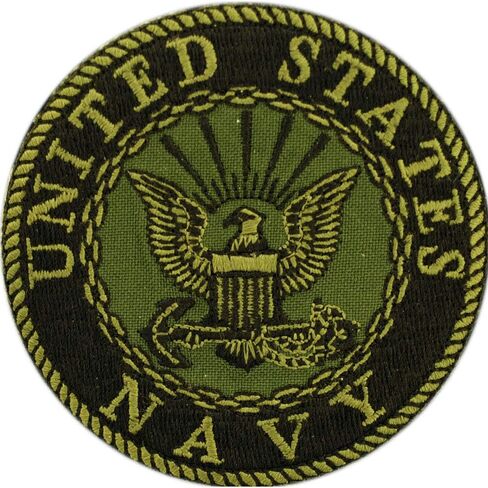 رقعة مطرزة بالبحرية الأمريكية USN، مع مادة لاصقة قابلة للكي (الغابات الخافتة/الأخضر) in Kuwait