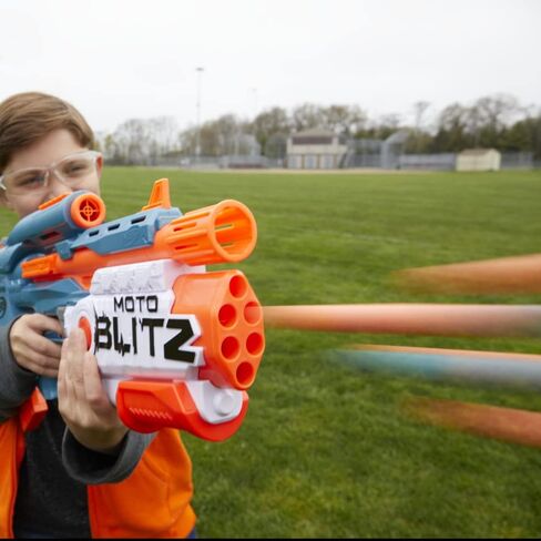 Nerf Elite 2.0 Motoblitz CS-10 Blaster, Motorised 10-Dart Blasting, Airblitz 6 Darts at Once, Clip, 22 Elite Darts in Saudi Arabia