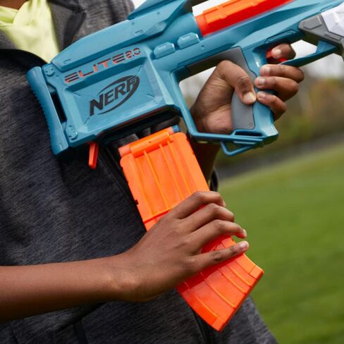 Nerf Elite 2.0 Motoblitz CS-10 Blaster, Motorised 10-Dart Blasting, Airblitz 6 Darts at Once, Clip, 22 Elite Darts in Saudi Arabia
