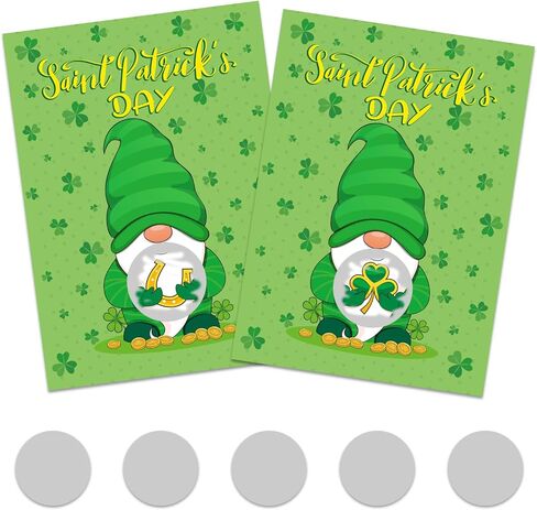 MOUNMDA 36 قطعة من بطاقات ألعاب القديس باتريك للخدش - ألعاب يوم القديس باتريك - ألعاب حفلات شامروك كرافت لحفلات عيد القديس باتريك المفضلة تذاكر السحب in Kuwait