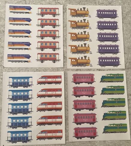 Jayd Products, Pin the Choo Choo on the Track, Train Theme Party Game 40 Stickers, 37 * 24in, X-Large Poster Train Birthday Party Activity in Saudi Arabia