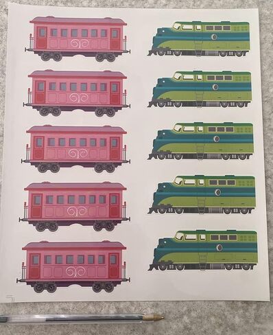 Jayd Products, Pin the Choo Choo on the Track, Train Theme Party Game 40 Stickers, 37 * 24in, X-Large Poster Train Birthday Party Activity in Saudi Arabia