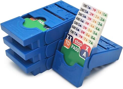 صناديق المزايدة Jinwusty Bridge - مجموعة من 4 أجهزة مزايدة ممتازة في Tournment Texas Holdem، بطاقات ورقية زرقاء in Kuwait