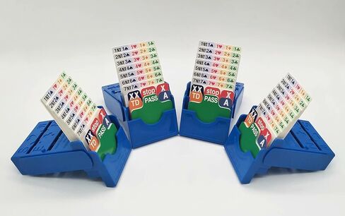 صناديق المزايدة Jinwusty Bridge - مجموعة من 4 أجهزة مزايدة ممتازة في Tournment Texas Holdem، بطاقات ورقية زرقاء in Kuwait