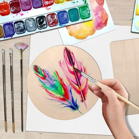 مجموعة الرسم الصخري DailyTreasures، 10 قطع من الحصى الكبيرة الطبيعية الناعمة والأحجار الرمادية للرسم مع 4 قطع من الألواح الخشبية و2 قطعة من الحامل الخشبي - لوازم فناني الرسم للأطفال للفنون والحرف اليدوية in Kuwait