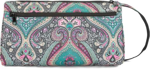 منظم حياكة لتخزين غزل باكماكسي، حامل غزل خفيف الوزن، حقيبة تخزين غزل خفيفة الوزن، منظم حياكة محمول لخيوط القطن، وخطافات الكروشيه، وإبر الحياكة (حتى 10 بوصة) (حقيبة فقط) (أزرق) in Kuwait